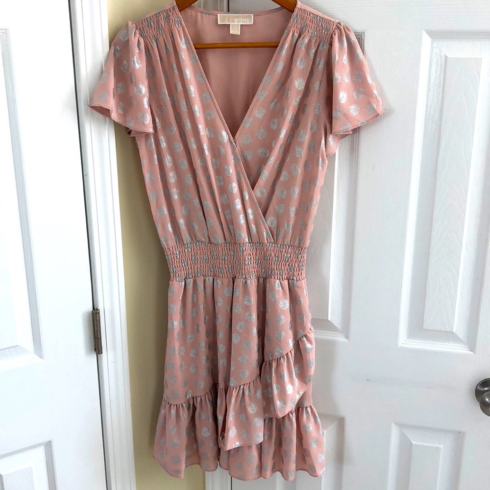Women's Julia Foil-Print Smocked-Waist Dress